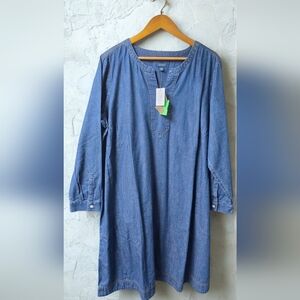 J. Jill Denim Dress Sz 2x New